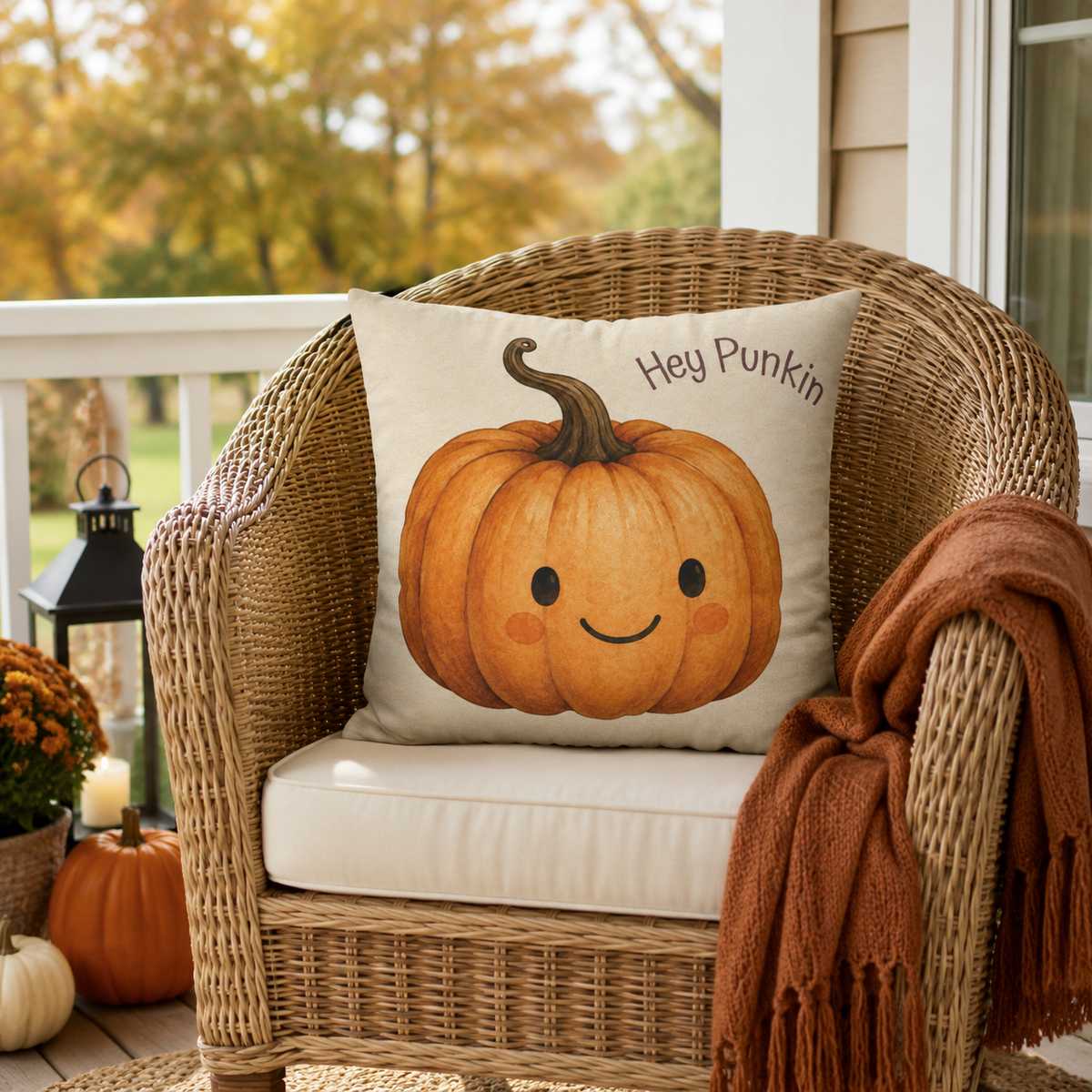 Hey Punkin', Hey Boo - Halloween Pillow Fun