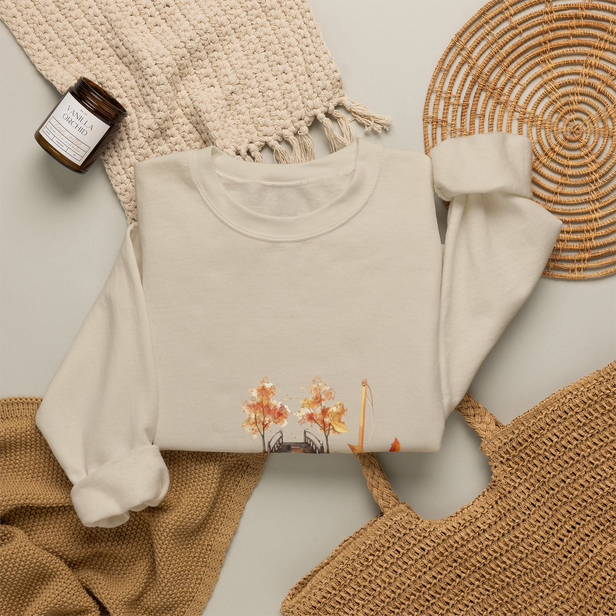 Vintage Gather Here for Cozy Things — Whimsical Fall Design