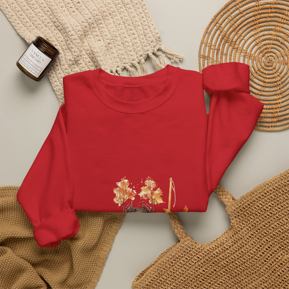 Vintage Gather Here for Cozy Things — Whimsical Fall Design