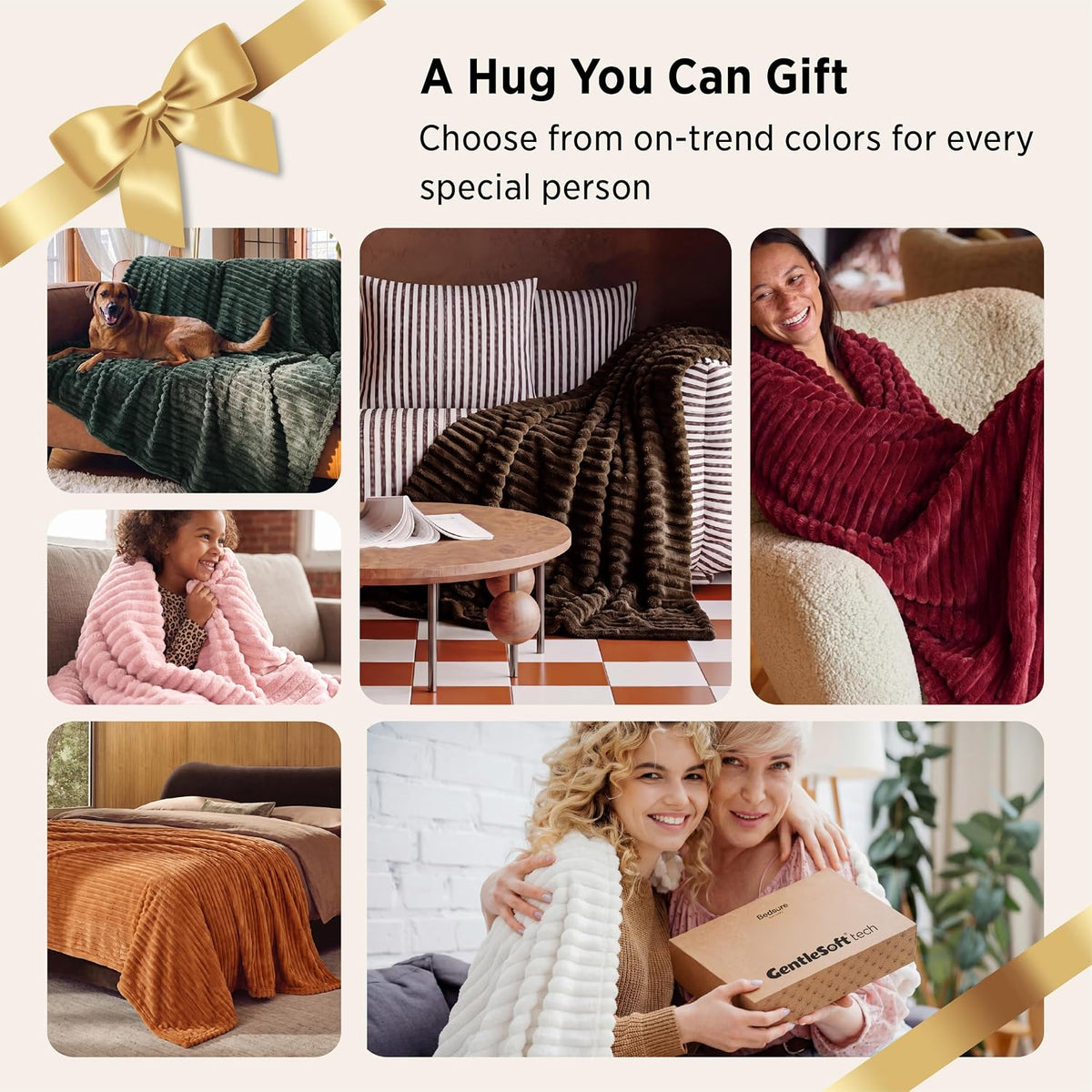Soft Throw Blanket for Couch and Bed Decor